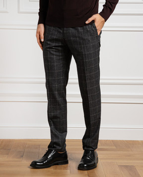 Dolce&Gabbana Сірі штани в клітинку GY5UMTFQ3FU
