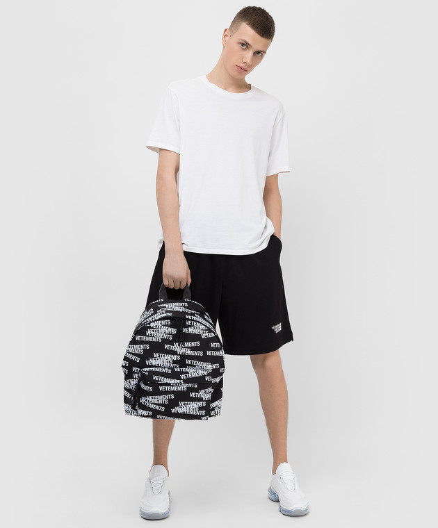 Vetements Черные шорты с логотипом UE52TR130B изображение 2