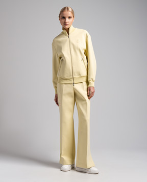 Jil Sander Жовті штани з розрізами J02KA0160J20054