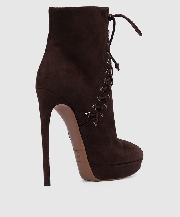 Azzedine Alaia Brown suede ankle boots 4W3T066CC05 image 3