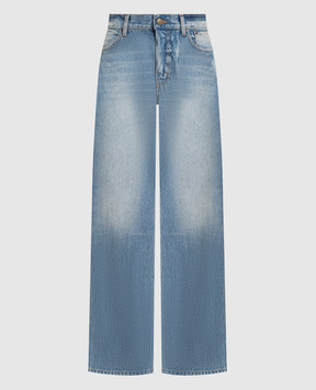 Gauchere Блакитні джинси з ефектом потертості C12303080042
