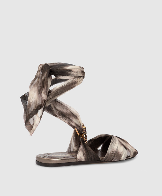 Roberto Cavalli Серые сандалии ODS419XTR20 изображение 4