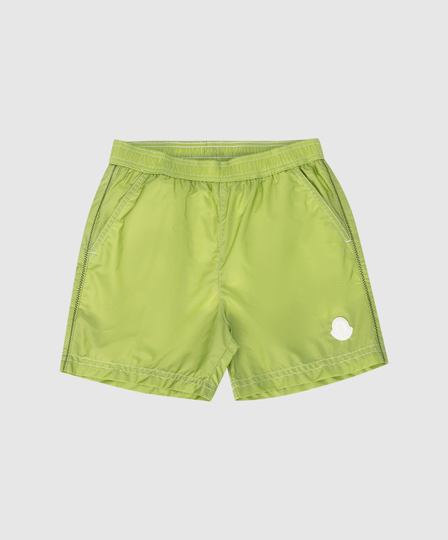 Moncler ENFANT Дитячі зелені плавальні шорти 2C0000353326