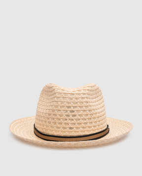 Borsalino Бежевая шляпа Edward 141199