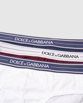 Dolce&Gabbana Набір трусів-сліпів з візерунком логотипа M9D77JONP19