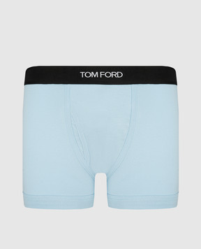 Tom Ford Голубые трусы-боксеры с логотипом T4LC31040