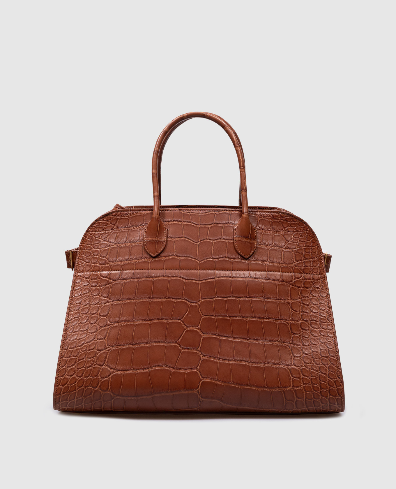 

Коричневая сумка-тоут Margaux 15 из кожи аллигатора, Коричневый, Сумки на плечо