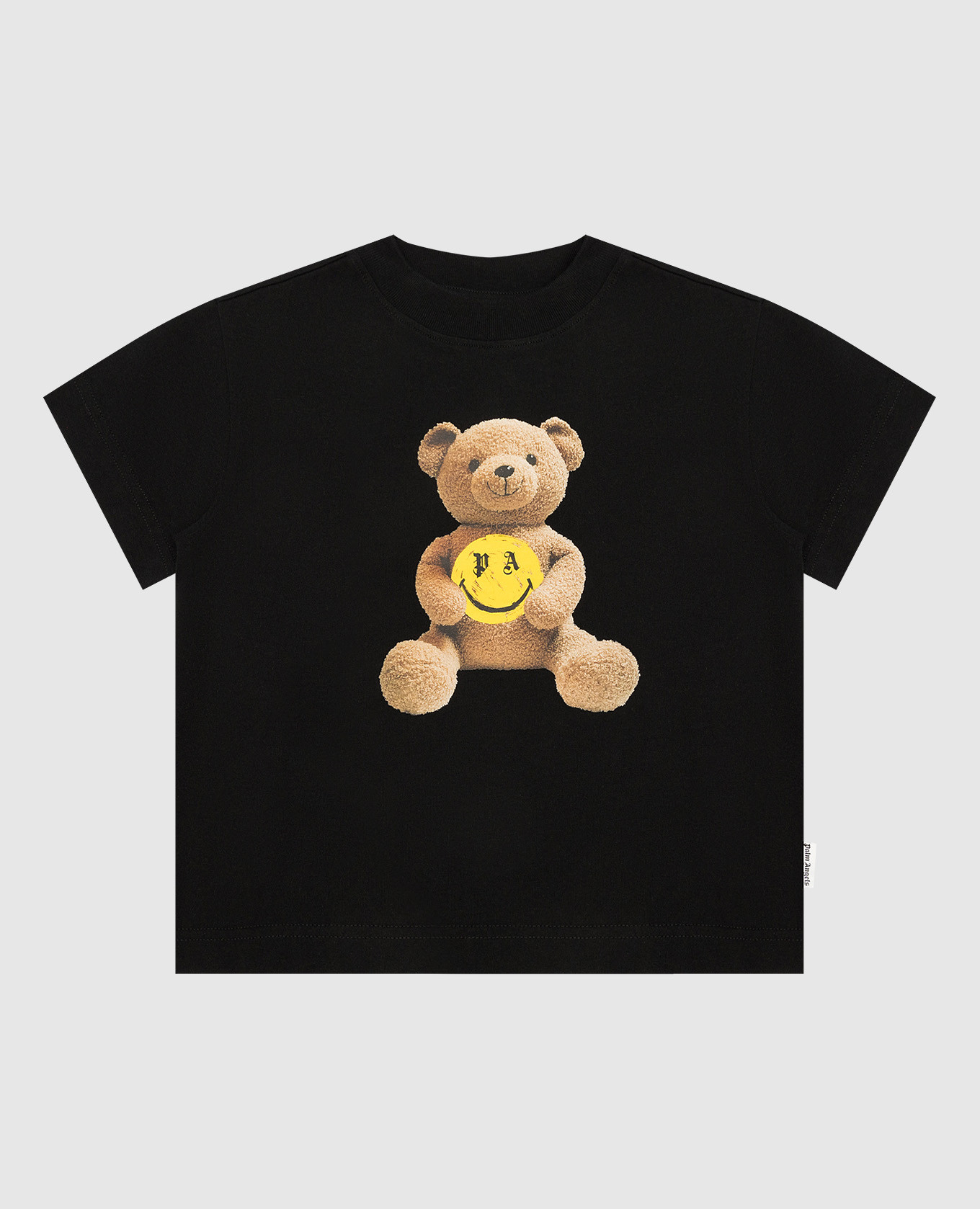 

Детская черная футболка с принтом Pa Smiley Bear, Черный, Футболки