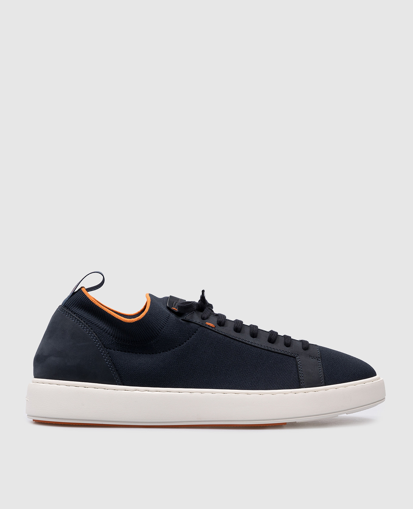 Blue combination trainers with embossed logo