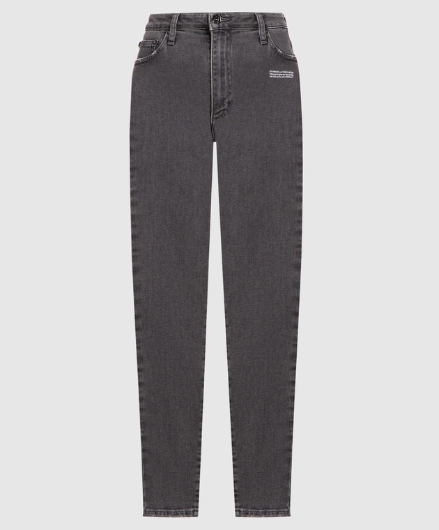 Off-White Gray skinny jeans OWYA003C99DEN003