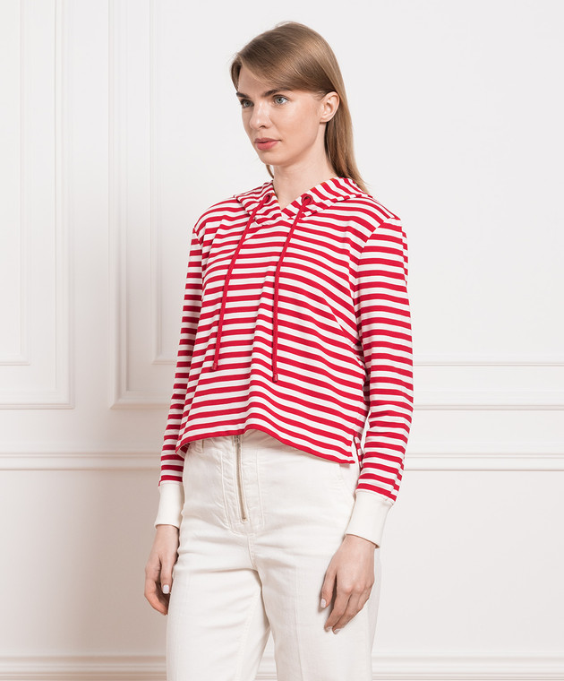 Max & Co Red striped hoodie CANTICO image 3