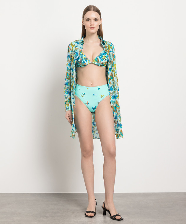 Vilebrequin Blue bodice from Lizzy Swimwear in a frilled print LZZC3H33 изображение 2