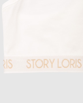 Story Loris Детский белый топ с логотипом 25379816