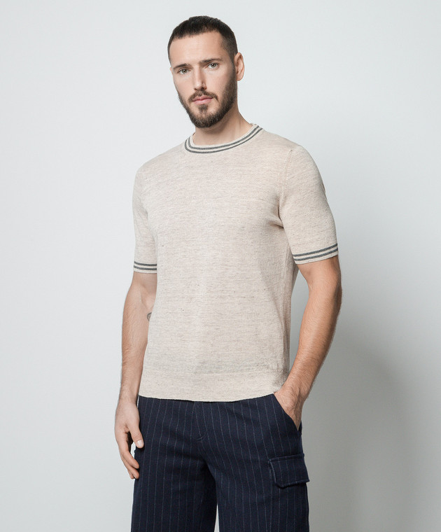 Brunello Cucinelli Бежевый джемпер M2L18300CL432 изображение 3