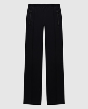 Maison Margiela MM6 Черные брюки с вышивкой логотипа S52KA0477S22600
