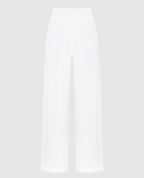 Oseree Білі штани HS22 Paillettes з паєтками PPF213SEQUINS