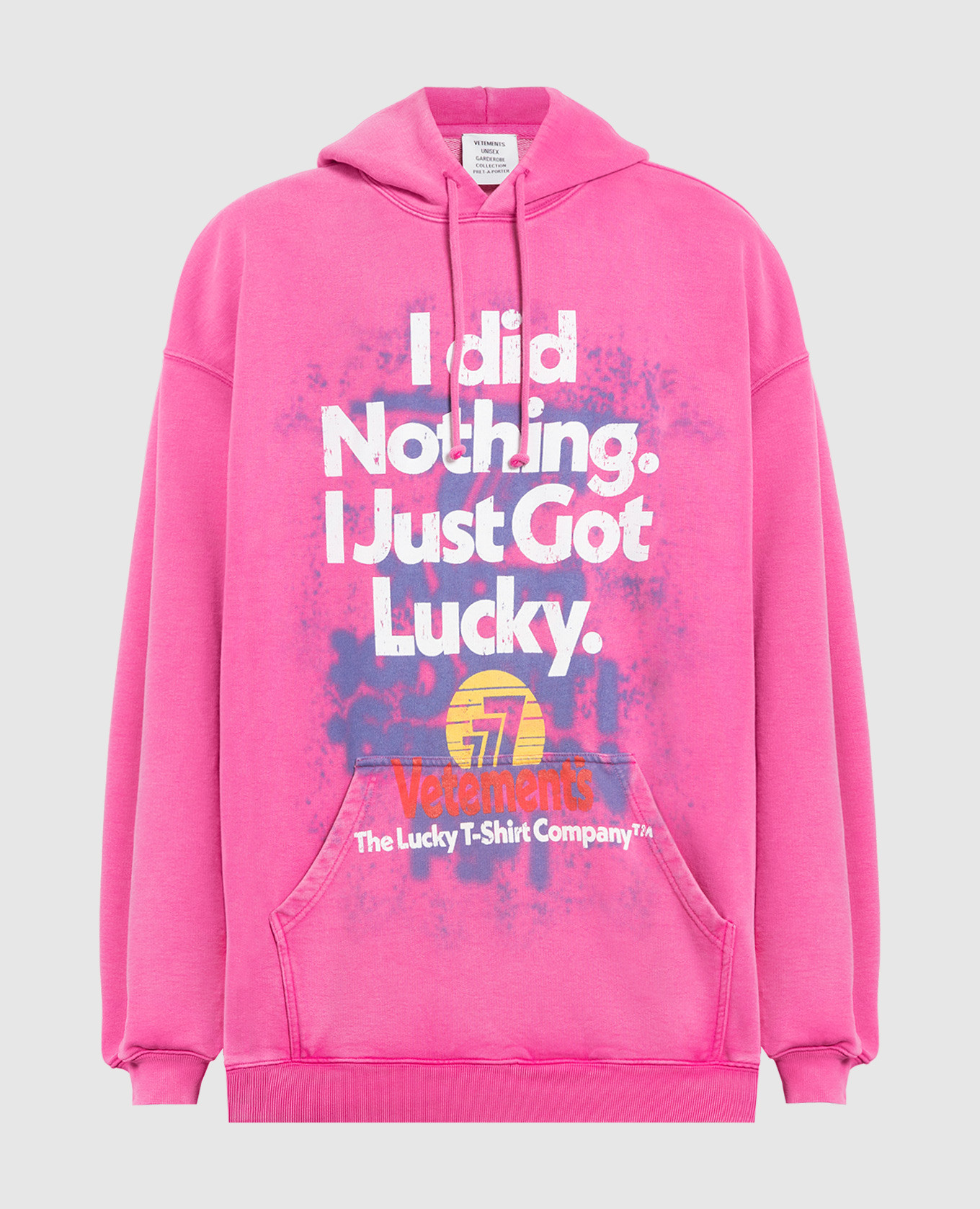 

Розовые худи с принтом, Розовый, Худи