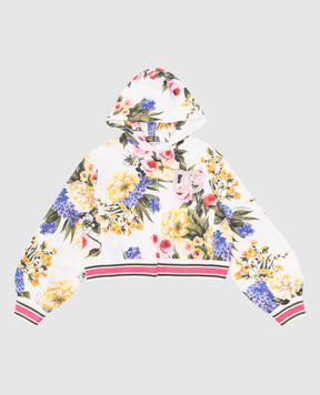 Dolce&Gabbana Детская спортивная кофта в цветочный принт L5JWAMHS7N446