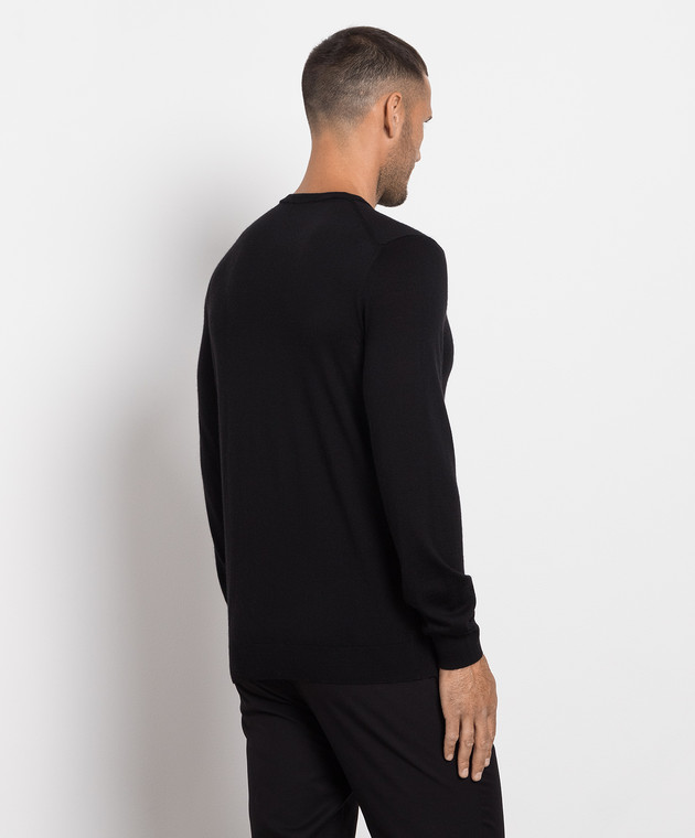 Cashmere&Whiskey Black wool, silk and cashmere jumper MU8191318410R image 4