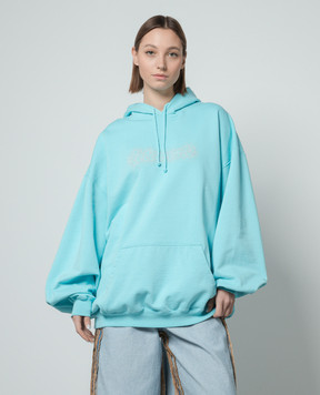 Vetements Блакитне худі з логотипом UE64HD270M
