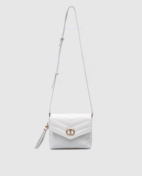 Twinset Белая сумка с стежкой с логотипом 241TB7341