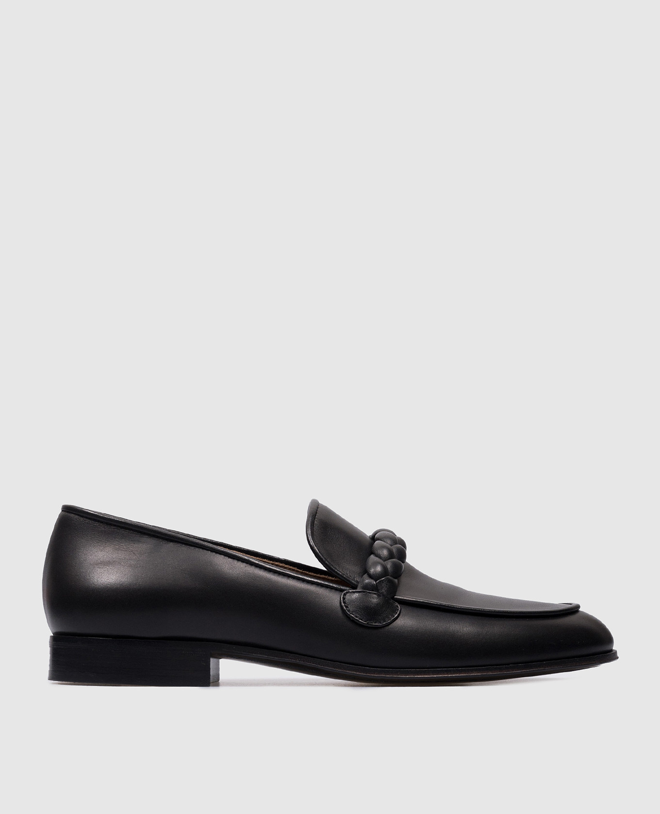 Belem black leather loafers