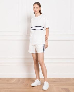 Moncler Білі шорти з логотипом 8H00021829HP