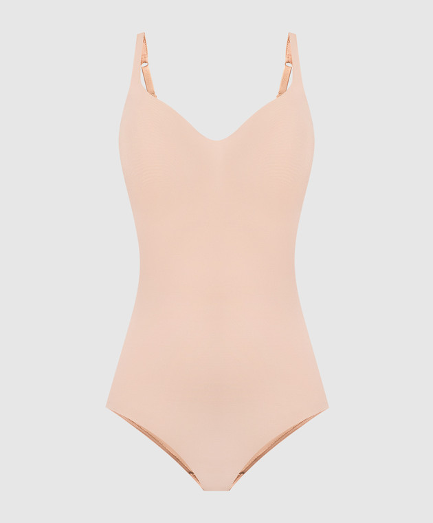 Wolford Mat De Luxe Forming String Bodysuit in Powder