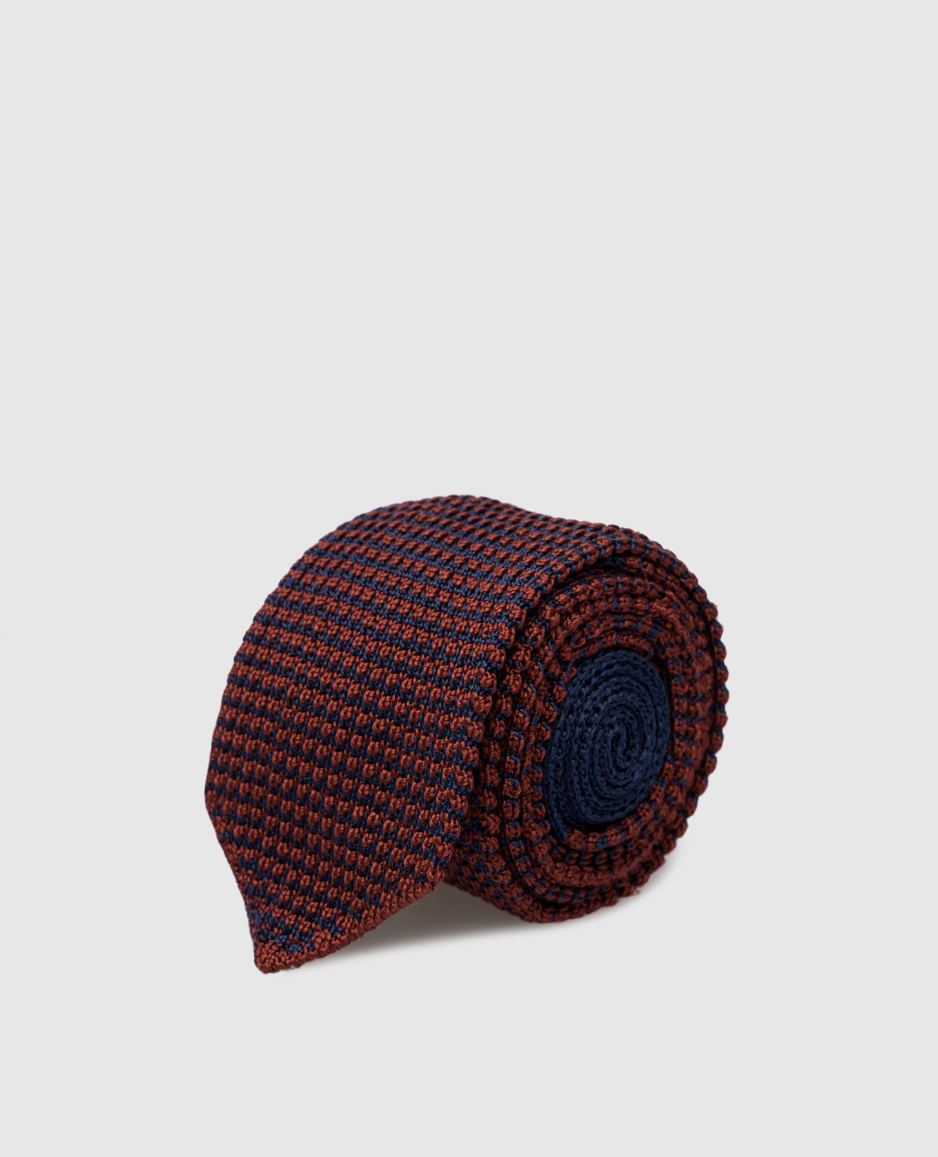Детский бордовый галстук из шелка