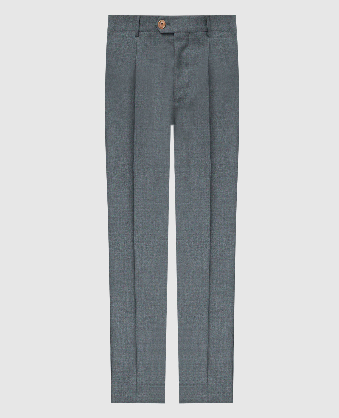 Gray wool classic pants