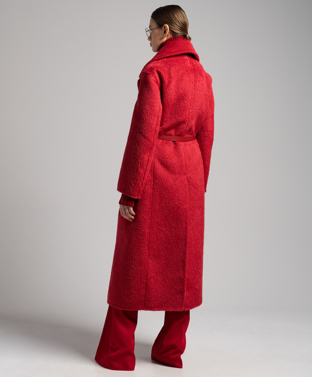 Ermanno Scervino Red double-breasted coat made of wool D436D717VCOFY image 4