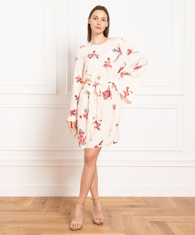 Twinset Beige dress with floral print 231TP2703 изображение 2