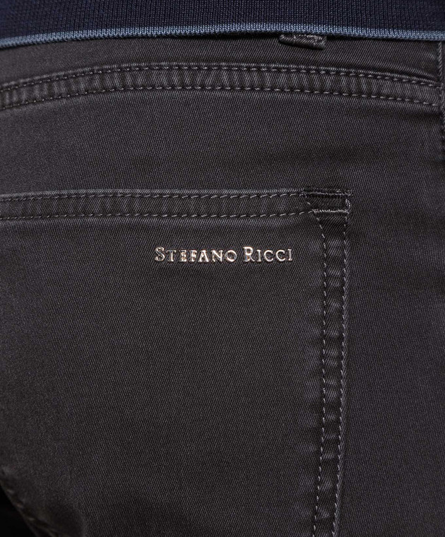 Stefano Ricci Сірі джинси з логотипом MFT24S2140Z901BK зображення 5