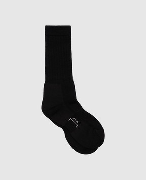 A Cold Wall Чорні шкарпетки з логотипом ACWMSK036A