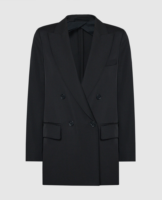 Black LEVICO double-breasted wool jacket
