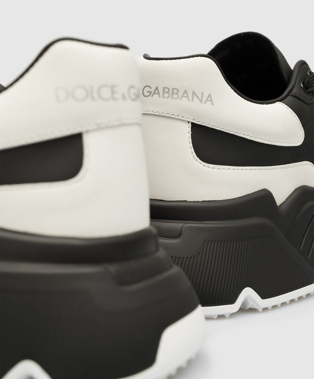 Dolce&Gabbana Daymaster logo sneakers in black leather CS1791AX589 image 5
