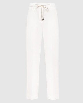 Peserico Белые брюки с отворотами P0414501974