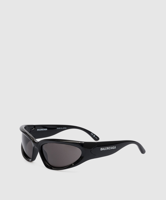 Balenciaga Swift logo sunglasses in black 658745T0007 image 3