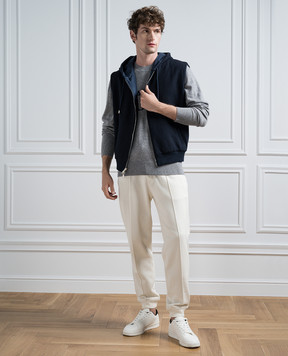 Cashmere&Whiskey Синий двухсторонний жилет GM0061340437