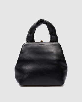 Jil Sander Черная кожаная сумка с логотипом J07WD0073P4845