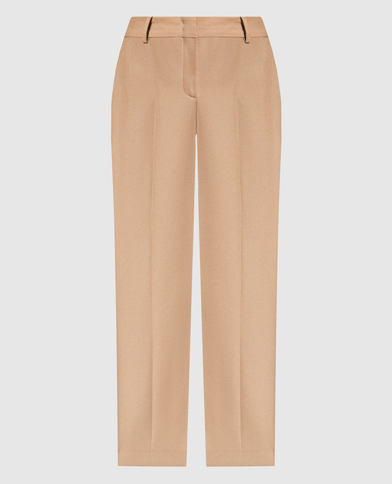 Brown pants made of wool