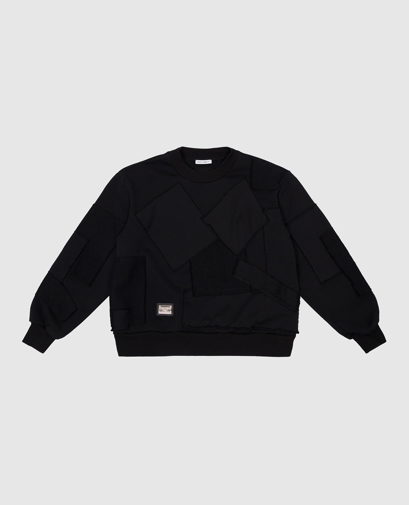 

Детский черный свитшот с логотипом, Худи и свитшоты