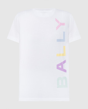 Bally Белая футболка с принтом логотипа L5BA909FCO018