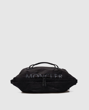 Moncler Чорна поясна сумка ALCHEMY з принтом логотипа 5M00004M3409