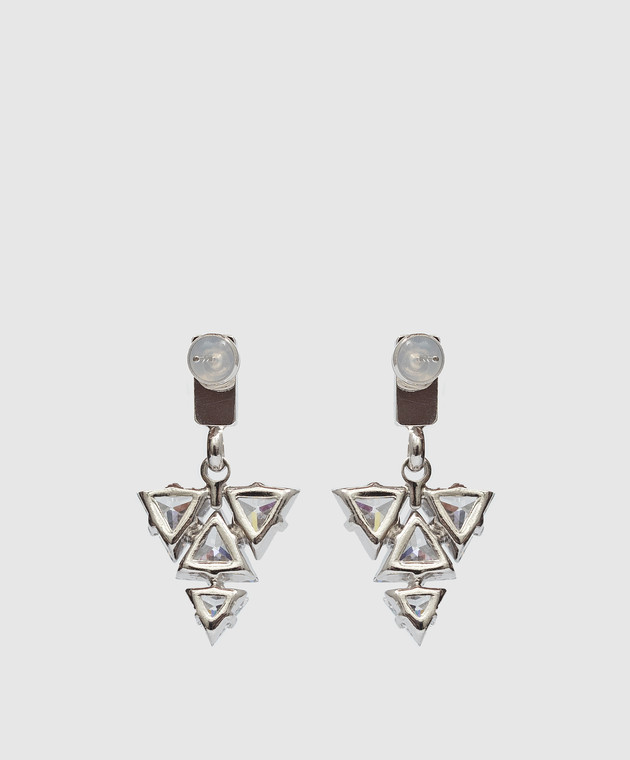 Ellen Conde Silver earrings with crystals Z48 изображение 4