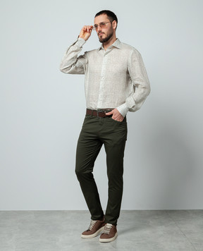 ISAIA Зелені штани PNT015XP871