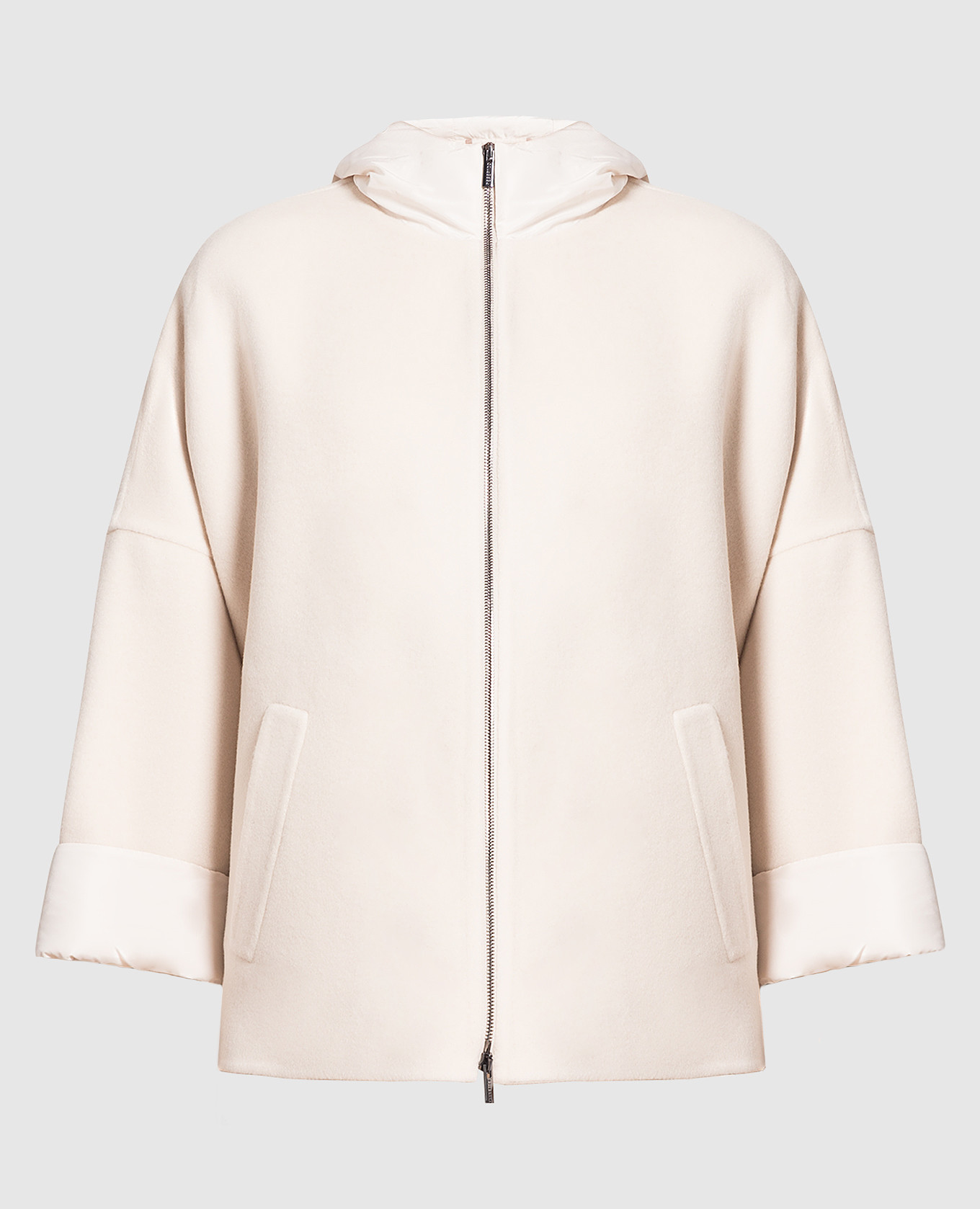 

Бежевое пальто из шерсти и кашемира, Бежевый, Пальто