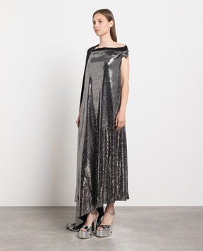 Balenciaga Серебристое платье 746183TOV07