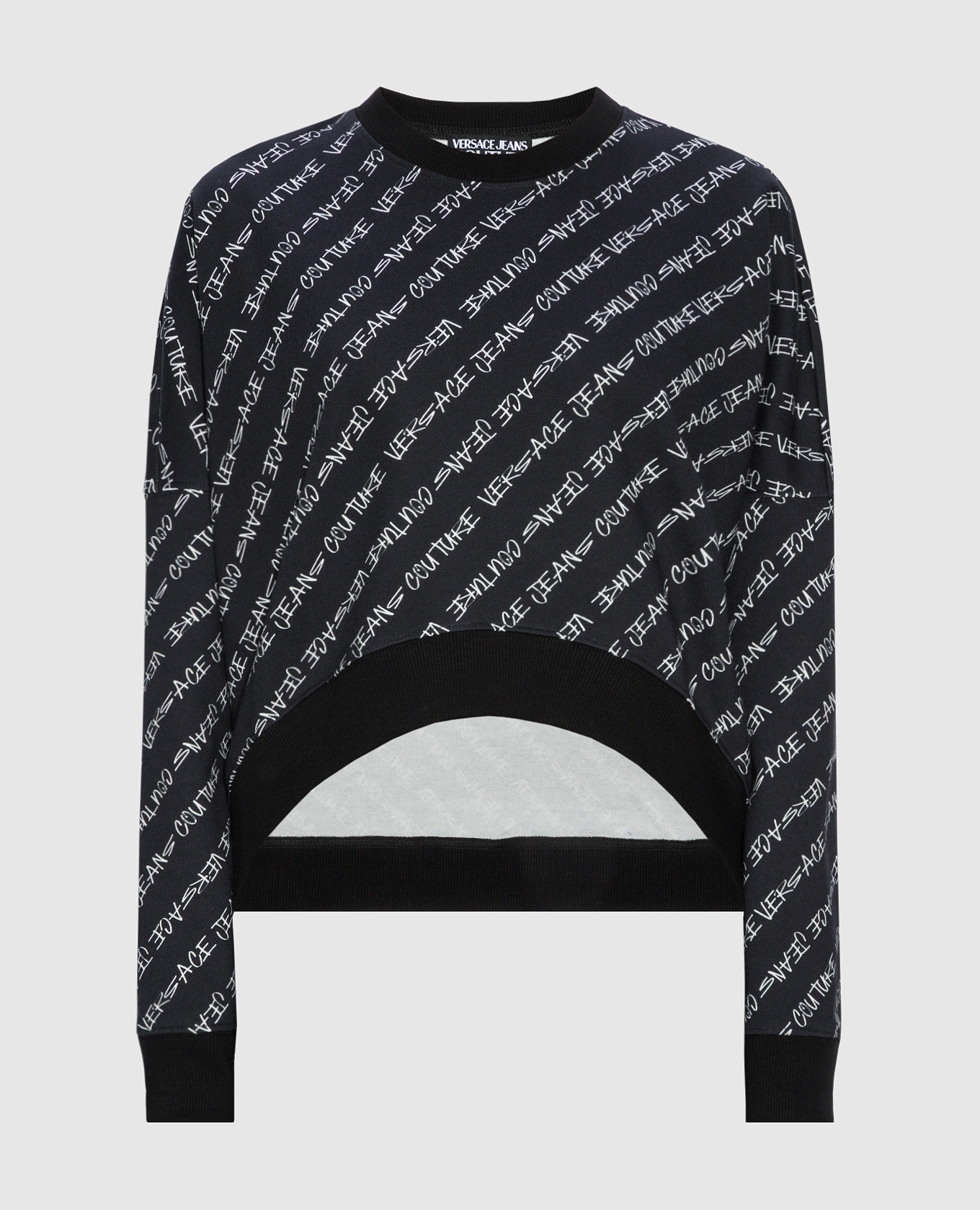 

Синий свитшот в принт Logo Brush Couture, Свитшоты