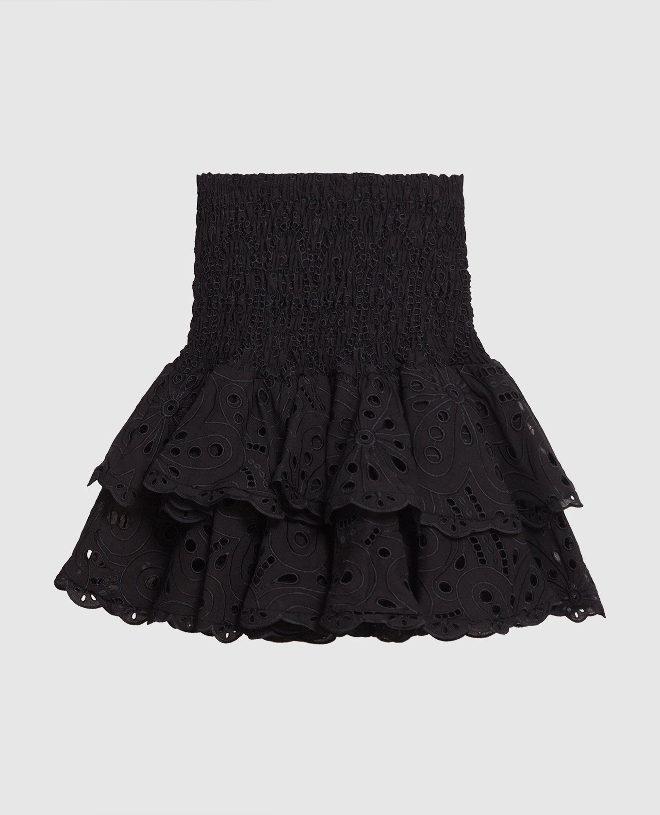 Черная юбка Noa с вышивкой бродер.